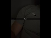 Preview 1 of Cheating Guy fucks horny Roommate on Snapchat