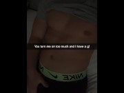 Preview 6 of Cheating Guy fucks horny Roommate on Snapchat