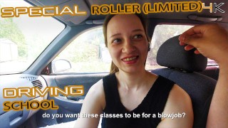 Taboo-Lady Driving School succhia il cazzo caldo dell'istruttore per una lezione extra