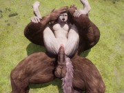 Preview 6 of Furry Wolfgirl's holes are Stretched by Large Cock Minotaur Yiff PoV 3D Hentai