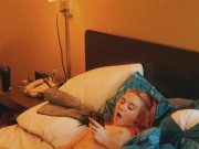 Preview 4 of Smokin hot teen GiggyyBearr gets caught watching porn (Full video avail on OF)