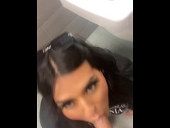 I suck jock in rest area restroom public play