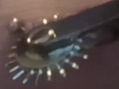 Pricking my pierced tits with kinky painful pinwheel all over my sensitive nipple piercings