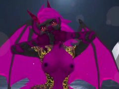 Your Sexy Hell Hound is waiting to dance for you. VRChat dancing world.
