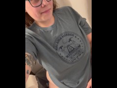 BBW Stepmom MILF pees for you POV