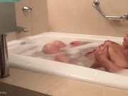 Preview 4 of BATHTUB TITTY MASSAGE TURNS INTO HOT SHOWER SEX