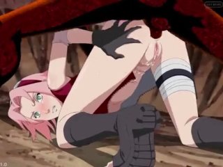 Sakura IS HAMMERED BY NINETAILS DEMON_FOX!