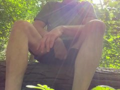 I jerked off in a public forest in the woods