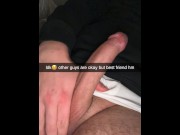 Preview 5 of Girlfriend sends videos while cheating Snapchat Cuckold