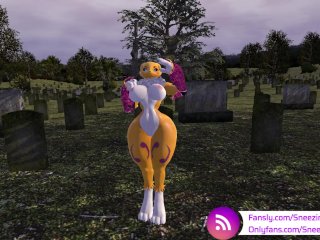 american, renamon, 60fps, massage orgasm