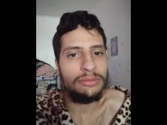 Face of man with cum inside his mouth