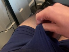 Jerking off and using my boxers as a cumrag