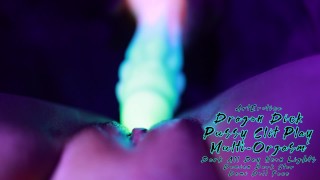 Pussy Clit Play Dragon Dick Multi-Orgasmo - boneca Demi