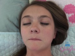 Sweet and innocent Mira Monroe gets her pussy licked and orgasms POV