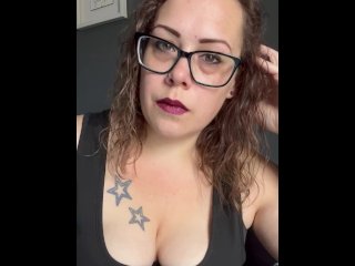 exclusive, vertical video, thick white milf, smoking