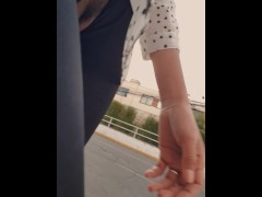 Flashing my Pussy on the Street