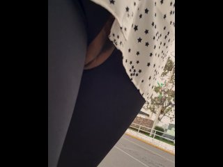 vagina, latina, vertical video, public flashing