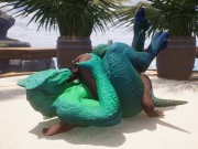 Preview 3 of Yiff Lizard Enjoys Human Cock | Furry/Yiff 3D POV Hentai