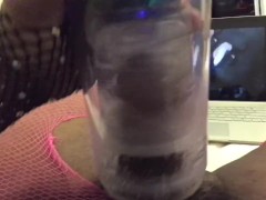 Milking myself to some hentai! Loud moaning femboy orgasm ~😘💞