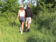 Preview 1 of Public Deepthroat and Rough Fuck in the Forest