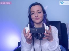 SFW ASMR Angel Girlfriend Ear Eating Wet Mouth Sounds - PASTEL ROSIE Egirl Tingly Twitch Triggers