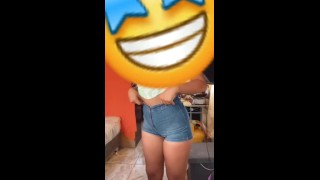 Talk With My Boyfriend's Friend While Dancing In Her Underwear