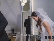 Preview 5 of BRIDE4K. Unstoppable hot bride can't resist and seduces him to fuck before wedding