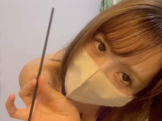 【SM】現役キャバ嬢女王様が奴隷のアナルに芳香剤を突っ込む！ご褒美に大好きなお尻とおまんこ舐めさせてあげた♡日本人 メンズエステ/大量射精/日本人 かわいい/美少女 Japanese