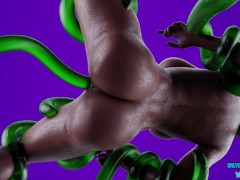 Street Fighter Chun-Li Squirts Tentacle Gangbang 4K 60 FPS