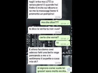 italian wife, whatsapp chat, milf, amateur