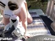 Preview 4 of SaoirseMutt Rides Stud on Truck Bed