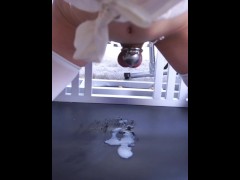 【伪娘】白丝伪娘假吊慰菊高潮射精 - Screenshot 10 of 16 - 男娘
