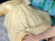 Preview 1 of yellow dressed desi bride pussy fucking hardsex with indian big cock