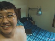 Preview 4 of Chubby Asian Stepsister Needs Help With Her Homework, So You Fuck Her Pussy Raw Instead