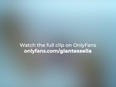 Giantess girl squish tiny shrunken guy under her sandles