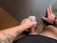 Fuck this fleshlight gives me great moans with a good creampie