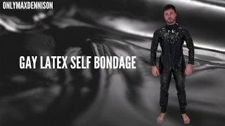 Auto bondage en latex