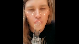 TS Первый Раз Сосет Фаллоимитатор BJ Тренировка Практика