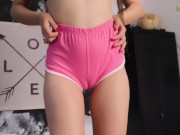 Preview 5 of Cameltoe pink shorts
