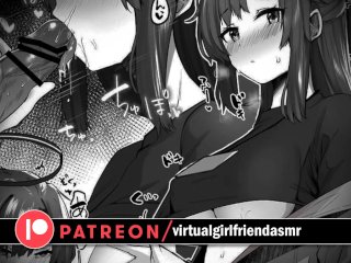 Amiga caliente te come la boca y luego la verga [1ra vez/mamada/sexo oral] ASMR RolePlay Hentai