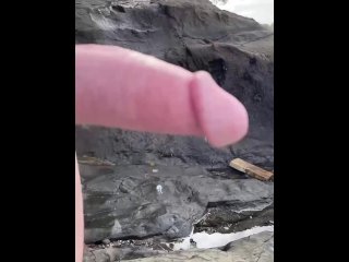 Cut irish cock on the beach
