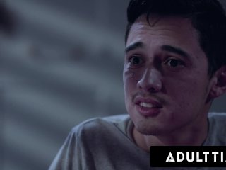 ADULT TIME - Teen Cutie Freya Parker Agrees To Help Stepsister's Boyfriend Sneak Out If He Fucks Her