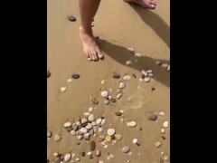 branlette sur la plage