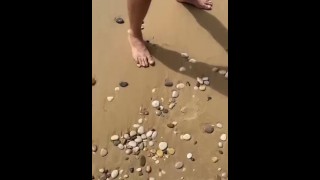handjob on the beach