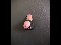 Hot Straight Guy Using Glory Hole With Cock Vibrator Milking Machine With Some Moaning & Big Cumshot