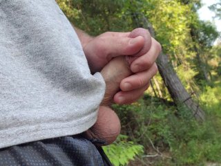pissing, cockring, fetish, outdoor