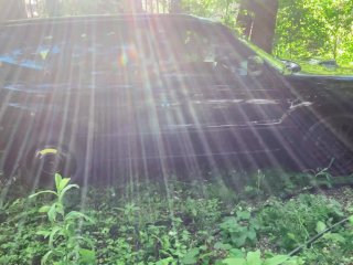 bikini babe washes your car public