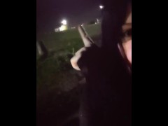 【個撮】発展場を探している男の娘が公衆トイレでオナニーする動画 - Screenshot 6 of 16 - 女装