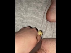 ice dildo makes my pussy pulse and toes curl