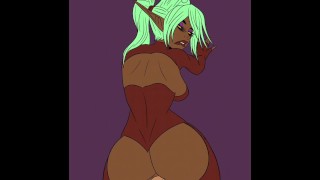 Ebony elfo anal minha primeira animação